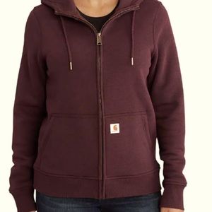 Fudge Heather Carhartt Women’s Mid-weight Full Zip Hoodie